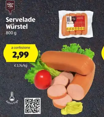 ALDI Tagliere de Re Servelade Würstel 800g offerta