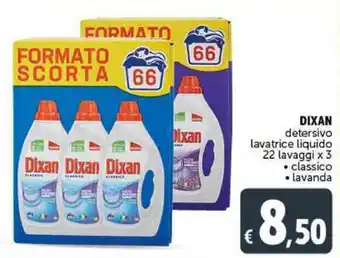 Deco Supermercati Dixan Detersivo Lavatrice Liquido 22 Lavaggi x 3 offerta