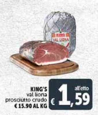 Deco Supermercati King's Val Liona Prosciutto Crudo offerta