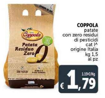 Deco Supermercati Coppola Patate Con Zero Residui di Pesticidi kg 1,5 offerta