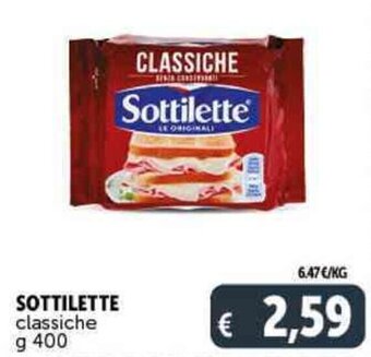 Deco Supermercati Sottilette Classiche g 400 offerta