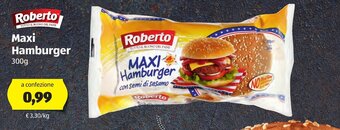 ALDI Roberto Maxi Hamburger 300g offerta