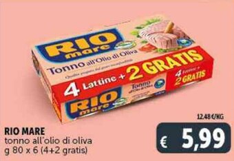 Rio Mare Tonno All'Olio di Oliva g 80 x 6