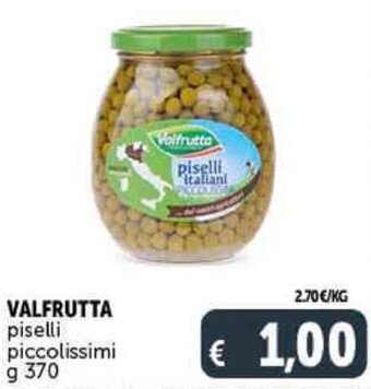 Deco Supermercati Valfrutta Piselli Piccolissimi g 370 offerta