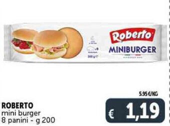 Deco Supermercati Roberto Mini Burger 8 Panini - g 200 offerta