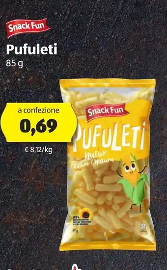 ALDI Snack Fun Pufuleti 85g offerta