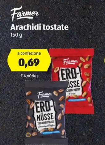 ALDI Farmer Arachidi tostate 150g offerta