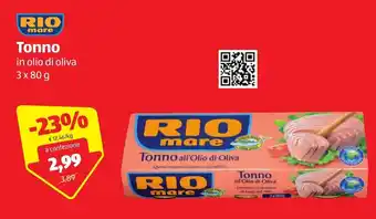ALDI Rio Mare Tonno 3x80g offerta