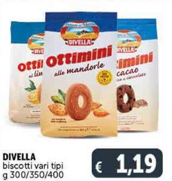 Deco Supermercati Divella biscotti vari tipi g 300/350/400 offerta
