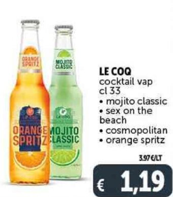 Le Coq Cocktail Vap cl 33