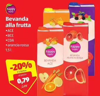 ALDI Happy fruits Bevanda alla frutta 1,5l offerta