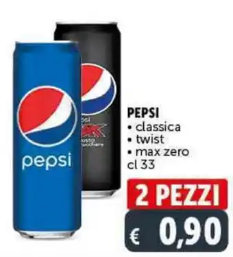 Deco Supermercati Pepsi Classica cl 33 2 pezzi offerta