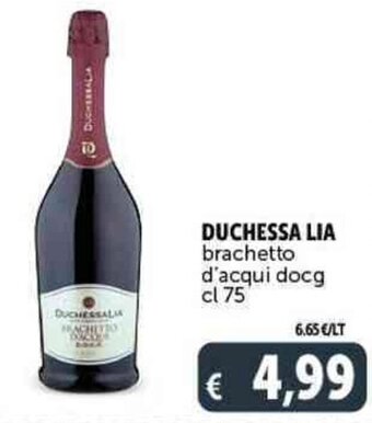 Deco Supermercati Duchessa Lia Brachetto D'Acqui DOCG cl 75 offerta