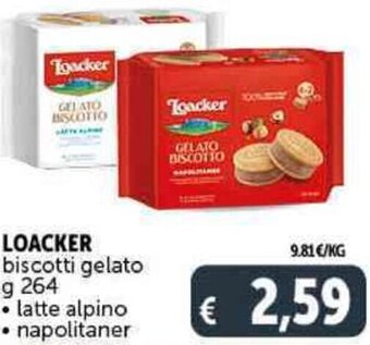 Deco Supermercati Loacker Biscotti Gelato g 264 offerta
