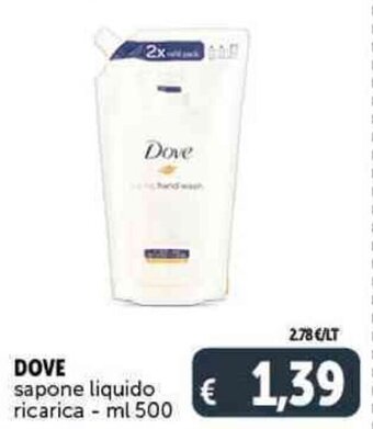 Deco Supermercati Dove Sapone Liquido Ricarica - ml 500 offerta