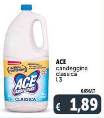 Deco Supermercati Ace Candeggina Classica l 3 offerta