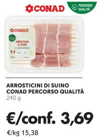 Conad Conad Percorso Qualità Arrosticini di Suino 240 g offerta