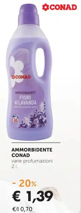 Conad Conad Ammorbidente Varie Profumazioni 2 l offerta