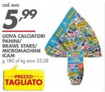 Italmark Uova Calciatori panini/brawl stars/micromachine Icam 180 g offerta