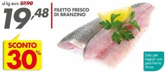 Italmark Filetto fresco di branzino offerta