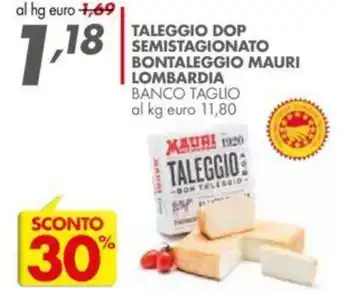 Italmark Taleggio dop semistagionato bontaleggio mauri lombardia offerta