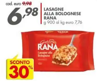 Italmark Rana Lasagne alla bolognese 900 g offerta
