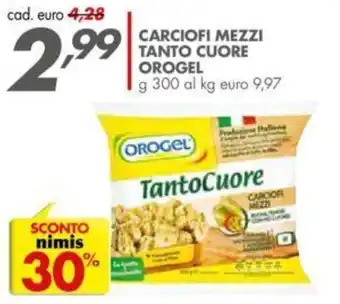 Italmark Orogel Carciofi mezzi tanto cuore 300 g offerta