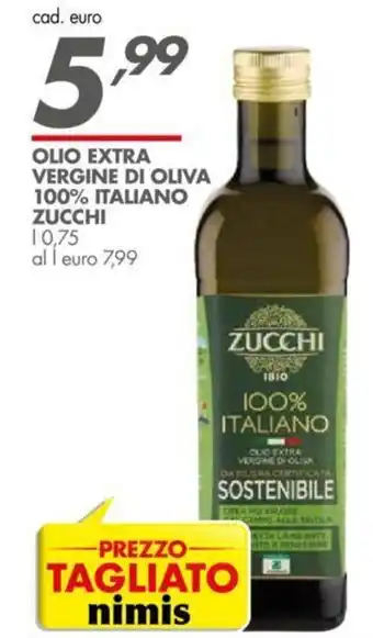 Italmark Zucchi Olio Extra vergine di oliva 100% italiano 0,75 l offerta