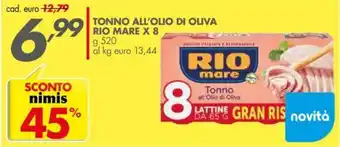 Italmark Rio mare tonno all'olio di oliva x 8 520 g offerta
