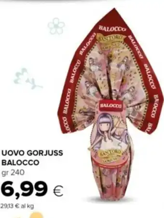 Tigre Balocco Uovo Gorjuss 240 gr offerta
