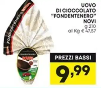 Panorama Novi "Fondentenero" Uovo di cioccolato 210 g offerta