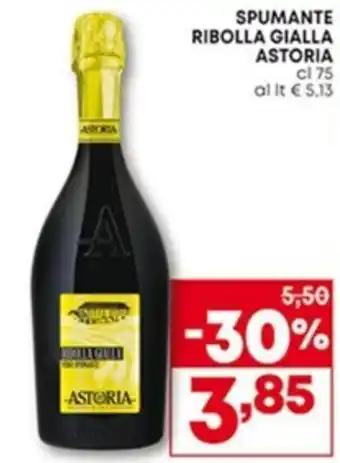 Panorama Astoria Spumante Ribolla Gialla 75 cl offerta