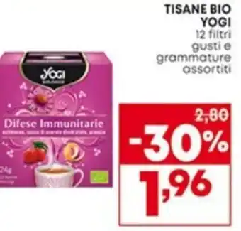 Panorama Yogi Tisane Bio 12 filtri offerta