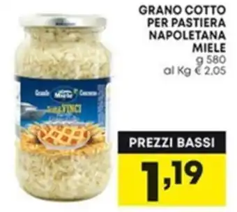 Panorama Grano Cotto per pastiera napoletana miele 580 g offerta