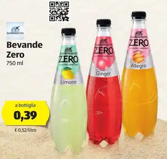 ALDI San Benedetto Bevanda Zero 750ml offerta