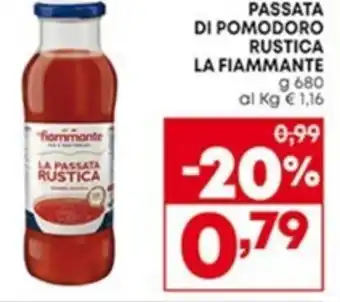 Panorama La Fiammante Passata di Pomodoro rustica 680 g offerta
