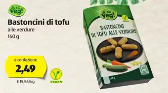ALDI Just Veg! Bastoncini di tofu 160g offerta
