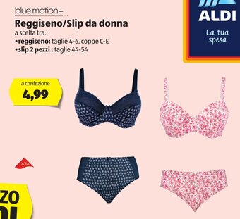 ALDI Blue Motion+ Reggiseno/Slip da donna offerta