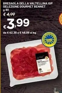 Bennet Selezione gourmet bennet - bresaola della valtellina igp offerta