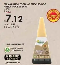 Bennet Filiera valore bennet - parmigiano reggiano spicchio dop offerta