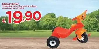 Bennet Triciclo rosso offerta