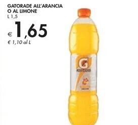Bennet Gatorade all' arancia o al limone offerta