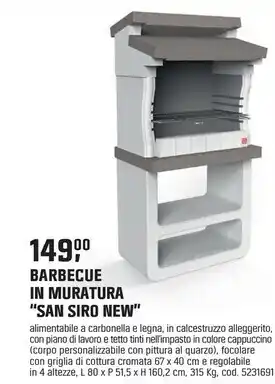 OBI Barbecue in muratura “san siro new” offerta