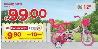 Bennet Bicicletta minnie offerta