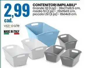 Eurospin Vicino a te contenitori impilabili offerta