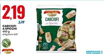 Eurospin Delizie dal sole carciofi a spicchi offerta