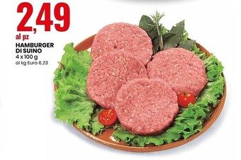 Eurospin Hamburger di suino offerta