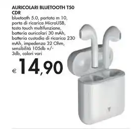 Bennet Cdr - auricolari bluetooth t50 offerta