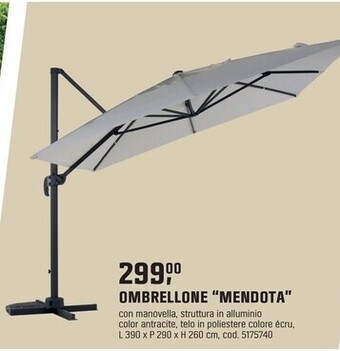 OBI Ombrellone “mendota” offerta