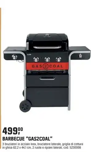 OBI Barbecue “gas2coal” offerta